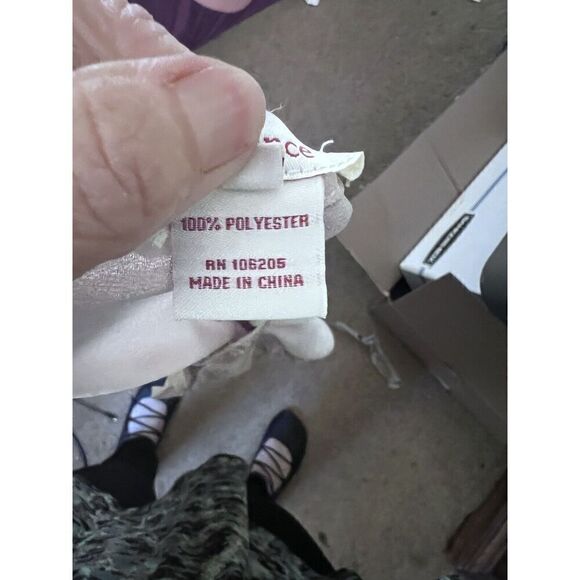 Sundance Womens Medium Peasant Top Ivory Embroidered Beaded Tie Neck Sheer - Picture 6 of 7